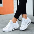 thumbnail image 2 of Leey-World Women's Sneaker Cooled Memory Foam Womens Tennis Shoes(White,8), 2 of 8