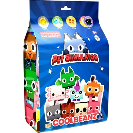 Roblox Pet Simulator Coolbeanz Mystery Pack (1 RANDOM Plush Figure, Includes DLC Code!)