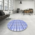 thumbnail image 3 of Ahgly Company Indoor Rectangle Patterned Light Slate Blue Area Rugs, 4' x 6', 3 of 6