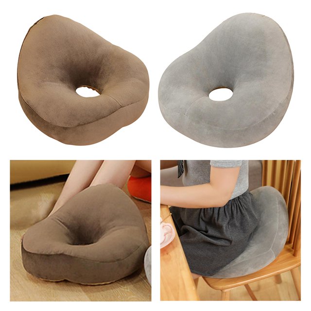 2 uds cojín de asiento de moda suave duradero sala de estar silla de escritorio almohada para sentarse gris shamjiam Cojín del asiento