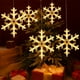 thumbnail image 5 of Luces navideñas para ventana con ventosa | Árbol de copos de nieve con luces LED a pilas | Decoración navideña de interior en blanco cálido para dormitorio y exposición, 5 of 5