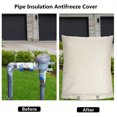 thumbnail image 2 of Outdoor Faucet Cover | Large Water Pipe & Hose Bib Protector | Winter Freeze Guard | Fits Standard Outdoor Faucets | Weather-Resistant Polyester | 15.75"x19.69" | 1 Pack, 2 of 9