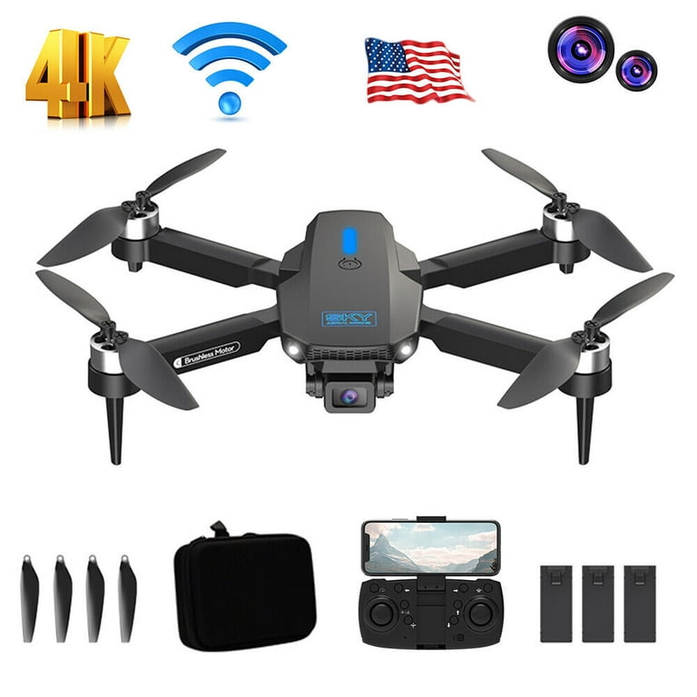 JLLOM Sky Explorer E88Max 4K HD Dual Camera RC Drone WiFi FPV Foldable Quadcopter