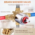 thumbnail image 4 of Wowow Single Handle 5-Spray Tub and Shower Faucet 1.8 GPM with High Pressure Showerhead in Polished Chrome (Valve Included), 4 of 8
