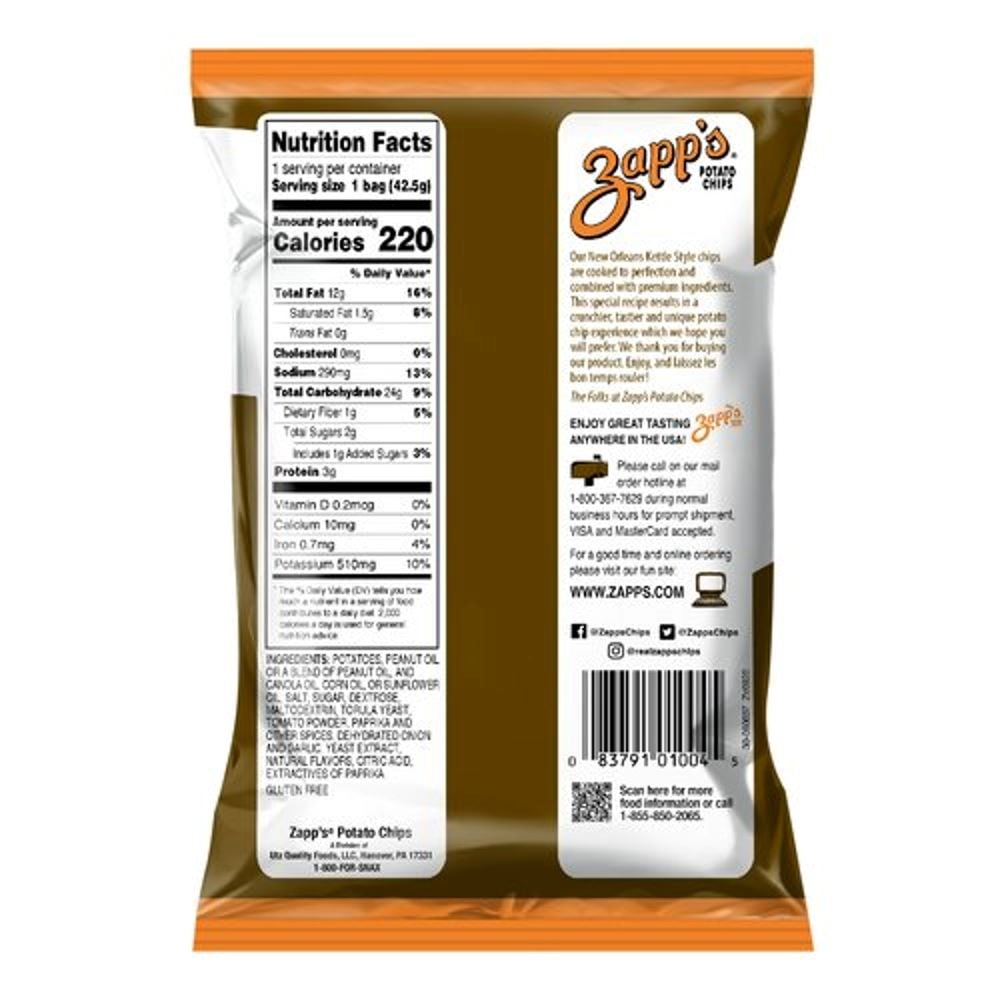 Zapp's Potato Chips Zapps Mesquite Bbq Chips, 1.5 oz - Case of 60