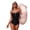 Black-pattern, variant on MOJOGO Color Block Swimsuit for Women One Piece Swimsuit Queen Anne Swimwear Cutout Bathing Suit for Summer Beach Wear L