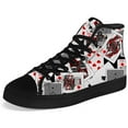 thumbnail image 5 of Aidianart Womens Poker High Top Shoes High Top Canvas Sneakers Size 10, 5 of 5