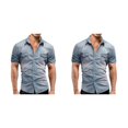 thumbnail image 2 of Camisa vaquera fina Sonducket para Hombre Pantalones Vaqueros Elásticos L Azul Claro 2Conjunto, 2 of 6