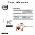 thumbnail image 4 of efengcook Candy Thermometer Deep Fryer Oil Thermometer with Clip - Best Long Frying Thermometer for Turkey Fryer Tall pots Fry Cooking (Black Digital Thermometer), 4 of 8