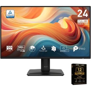 MSI PRO MP242 E14A 23.8 FHD 144Hz IPS HDR Monitor with CPS Plan