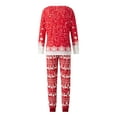 thumbnail image 6 of Christmas Matching Pajamas for Family, Gorgeous Tree Print Long Sleeve Tops + Elk Pants Set, 6 of 7