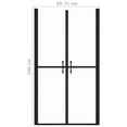 thumbnail image 3 of vidaXL Shower Door Clear ESG (68-71)x190 cm, 3 of 3