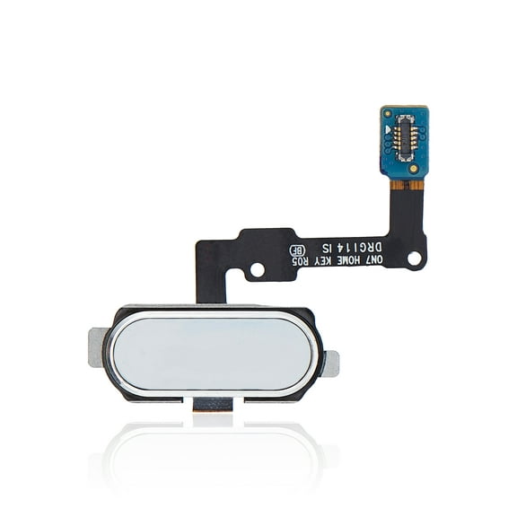 Replacement Home Button Flex Cable Compatible For Samsung Galaxy J7 Prime (G610 / 2016) (White)