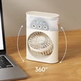 thumbnail image 4 of 3-In-1 Portable Air Cooler, USB Mini Air Conditioner, 3-Hole Spray Cooling Fan, Energy-Saving USB Powered Humidifying Cooler, Aromatherapy Evaporative Cooling Device for Summer Heat Relief, 4 of 7