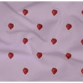 thumbnail image 4 of oneOone Organic Cotton Poplin Twill Fabric Strawberry Fruit Print Sewing Fabric BTY 42 Inch Wide, 4 of 4