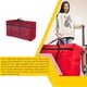 thumbnail image 5 of Kearding Bolsa de equipaje reutilizable, edredón de equipaje, almohada, contenedor móvil, tela Oxford impermeable, embalaje de gran capacidad, Almacenamiento y organización del hogar Rojo, 5 of 6