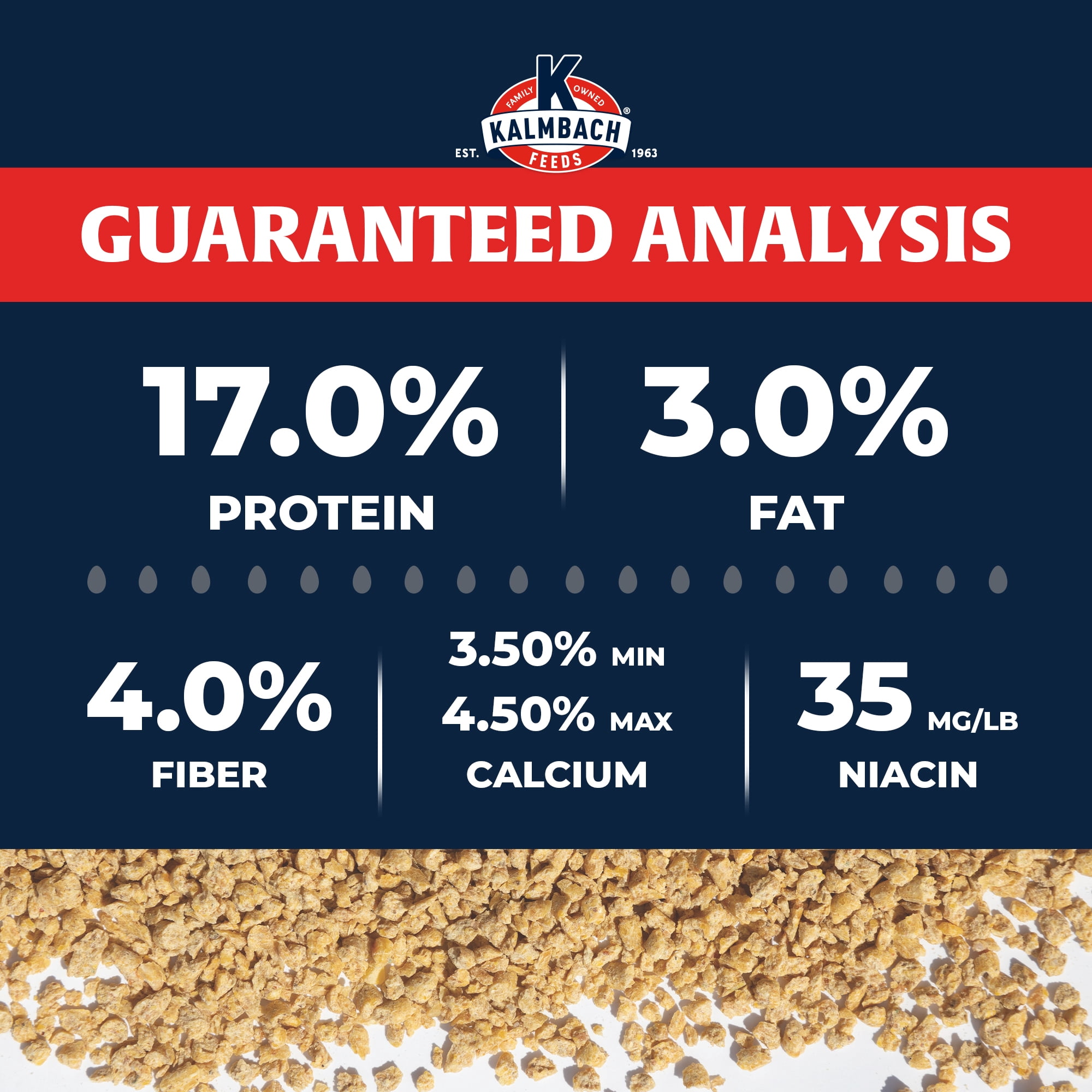 Kalmbach Feeds All Natural 17% Layer Crumbles, 50 Lb