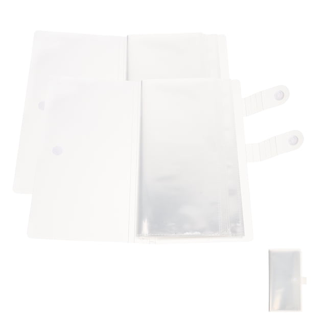 FESTFENDS 2Pack Practical Design Concert Tickets Book Transparent PP Storage Family Friends Lovers