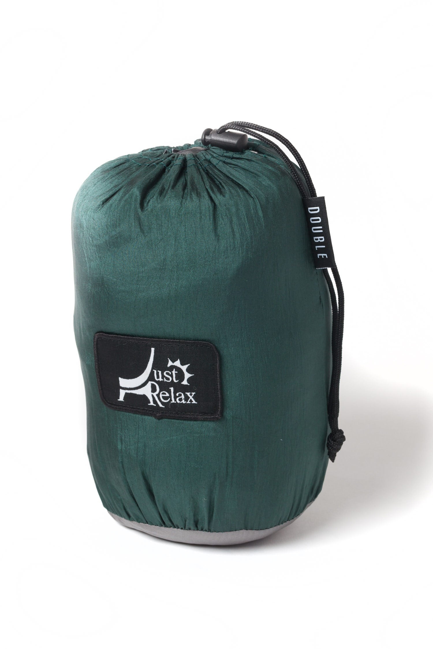 Just Relax Double Portable Lightweight Camping Hammock, 10.6x6.6 Feet, Green-Grey