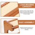 thumbnail image 3 of HOOWIFFY Office Desk Shelf for Vertical Space Utilization Rustic Design Bamboo and MDF 1Set, 3 of 8