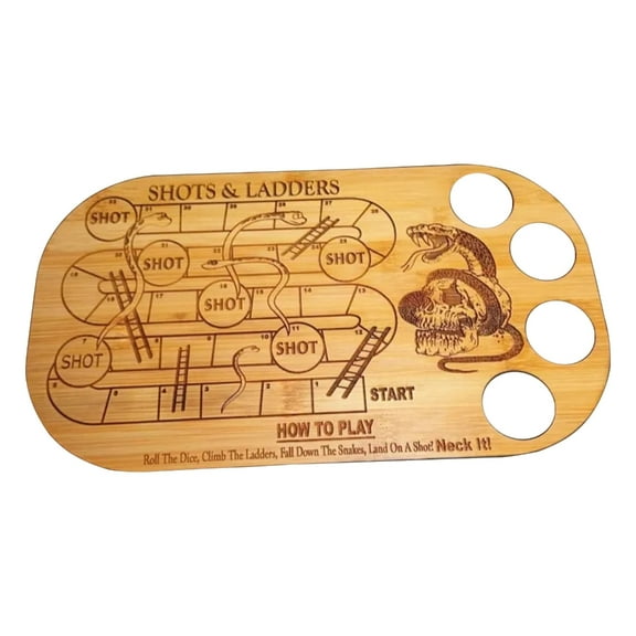 Yokua Shots and Ladders Set Drinking Game for Club Bar Funny Drinking Board Game