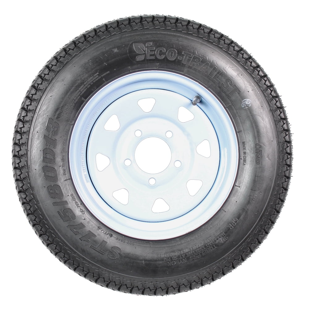 Trailer Tire On Rim ST175/80D13 175/80 D 13 Load C 5 Lug White Spoke Wheel Trailer Tire On Rim ST175/80D13 175/80 D 13 Load C 5 Lug White Spoke Wheel Sansujyuku sansujyuku.com