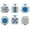 Blue, variant on Appash Fidget Cube Stress Anxiety Pressure Relieving Toy Great for Adults and Children[Gift Idea][Relaxing Toy][Stress Reliever][Soft Material]