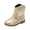 Gold, variant on LYHao Stylish Girls Booties Ankle Boots For Everyday Wear With Round Toe And Low Heel ,Girls Boots Sizes 9.5 Blue(3-3.5 Years)