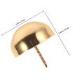 thumbnail image 2 of PAMINGONO 2Pcs Copper Golden Upholstery Tacks for Windows and Architectural Use, 2 of 6