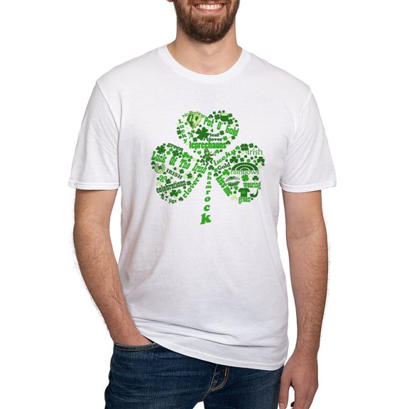 CafePress - St Paddys Day Shamrock Fitted T Shirt - Fitted T-Shirt, Vintage Fit Soft Cotton Tee