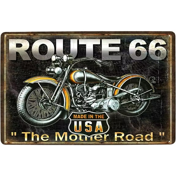 UOOPAI Classic Motorcycle Retro Poster Metal Tin Sign, Vintage Garage Wall Decor