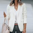 thumbnail image 1 of SAILING Chaquetas de negocios de manga larga para mujer Chaqueta tipo cárdigan de trabajo informal Blazers con cuello chal, 1 of 5