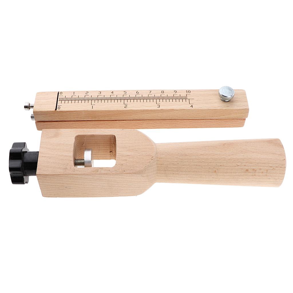 S SERENABLE Leather Cutting Tools Wooden Strip And Leather Strap Belt Cutter, DIY Leather Working Supplies, Adjustable with