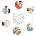 thumbnail image 2 of OOKWE 60 Minute Mechanical Timer Reminder Counting for Food Preparation Baking Kitchen, 2 of 12