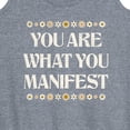 thumbnail image 3 of Instant Message - You Are What You Manifest - Women's Racerback Tank Top, 3 of 6