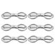 thumbnail image 1 of Tijeras Plegables Uxcell Tijeras Mini Portátiles para Viajes en Paquete de 6 con Forma de Gafas para Manualidades de Pesca al Aire Libre, Color Plateado, 1 of 7