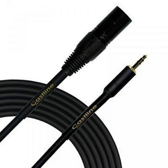 6 Ft Castline Gold XLR male to 3.5mm TRS Patch Cable Mogami Neglex 2549