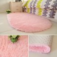 thumbnail image 7 of LOCHAS Luxury Velvet Fluffy Carpet Soft Children Rugs Room Mat Modern Shaggy Area Rug for Bedroom Bedside Home Decor,2.6' x 5.3', Pink, 7 of 7