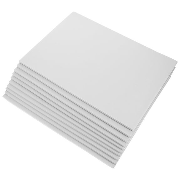 Soimiss 10Pcs White Foam Poster Board Thick Foam Sheets for Crafting Model Making Decor