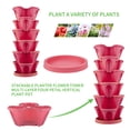 thumbnail image 4 of HonHaione Stackable Planter Vertical Garden Tower for Strawberry (Ordinary Pink), 4 of 8