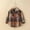 Brown, variant on FAMTKT Toddler Flannel Shirt Jacket Plaid Long Sleeve Lapel Button Down Shacket Kids Boys Girls Shirts Coats Fall Tops, Baby Clothes
