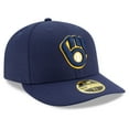thumbnail image 3 of Men's New Era Navy Milwaukee Brewers Authentic Collection On-Field Low Profile 59FIFTY Fitted Hat, 3 of 5