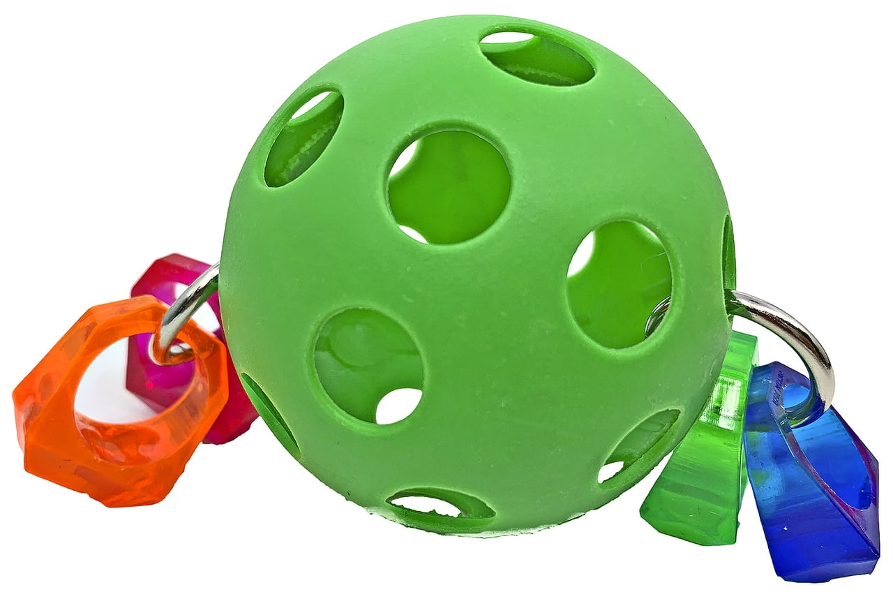 Bonka Bird Toys 1243 Foamy Delight – Buntes Vogelspielzeug Zum Zerkleinern Für Papageien, Sittiche, Conures – Mit Bambus-Fingerfallen & Schaumstoffperlen