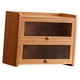 thumbnail image 3 of Organizador de pan de madera compacto con puerta abatible, 2 niveles, versátil, para despensa de cocina, ideal para tazas, , platos y vasos., 3 of 9
