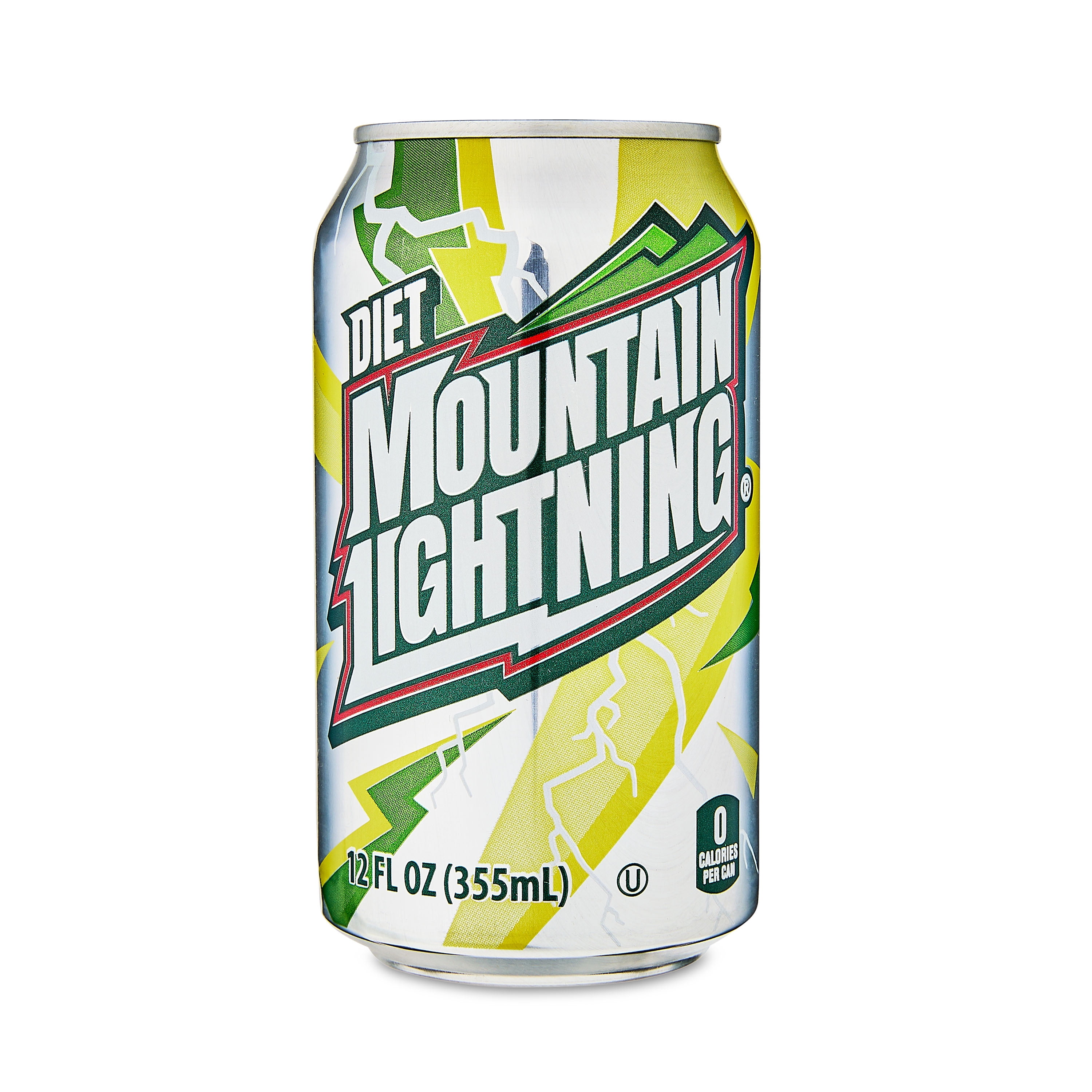 (2 pack) Great Value Diet Mountain Lightning Citrus Flavored Soda Pop, 12 fl oz, 12 Pack Cans