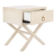 thumbnail image 6 of Safavieh SAFAVIEH Odilia 1-Drawer Nightstand Antique / White, 6 of 7