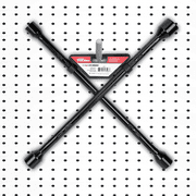 Hyper Tough Heavy Duty Lug Wrench Carbon Steel Tire Iron 16-inch, Black