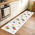 thumbnail image 2 of Colorful Diamond 2'x6' Runner Rugs for Hallway Kitchen Bedside Non Slip Washable, Modern Geometric Middle Century White Entryway Rug Runners with Rubber Backing, Long Carpet Runner for Laundry Room, 2 of 8