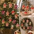 thumbnail image 6 of 12 Piece Wooden Gingerbread Man Christmas Ornament Set, Assorted Holiday Hanging Pendants With Character Details, Tree Wreath Garland Gift Bag And Party Decorating For Christmas Displays, 6 of 7