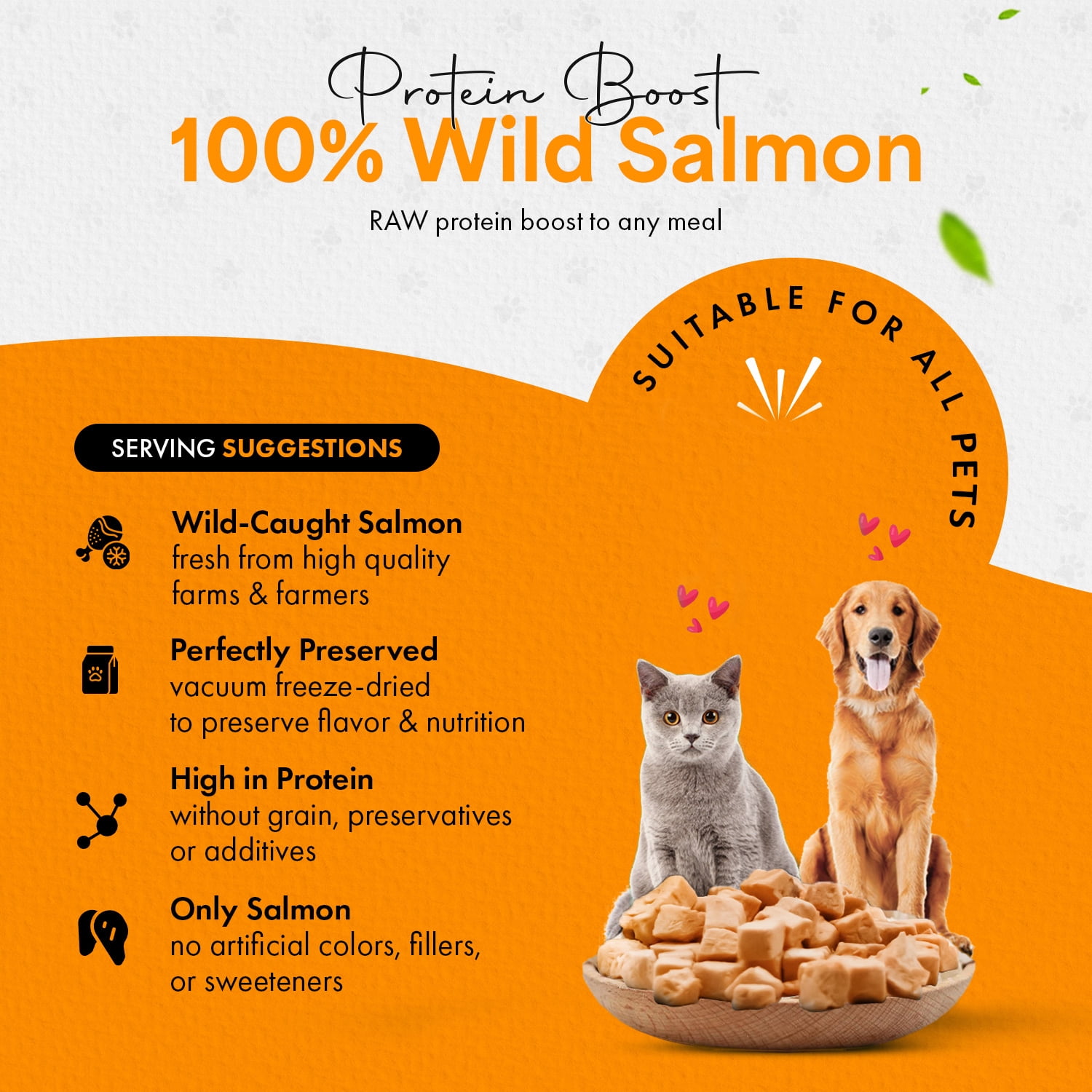 Chef Kitty Freeze Dried Cat Treats Wild Caught Salmon, 2.6 oz
